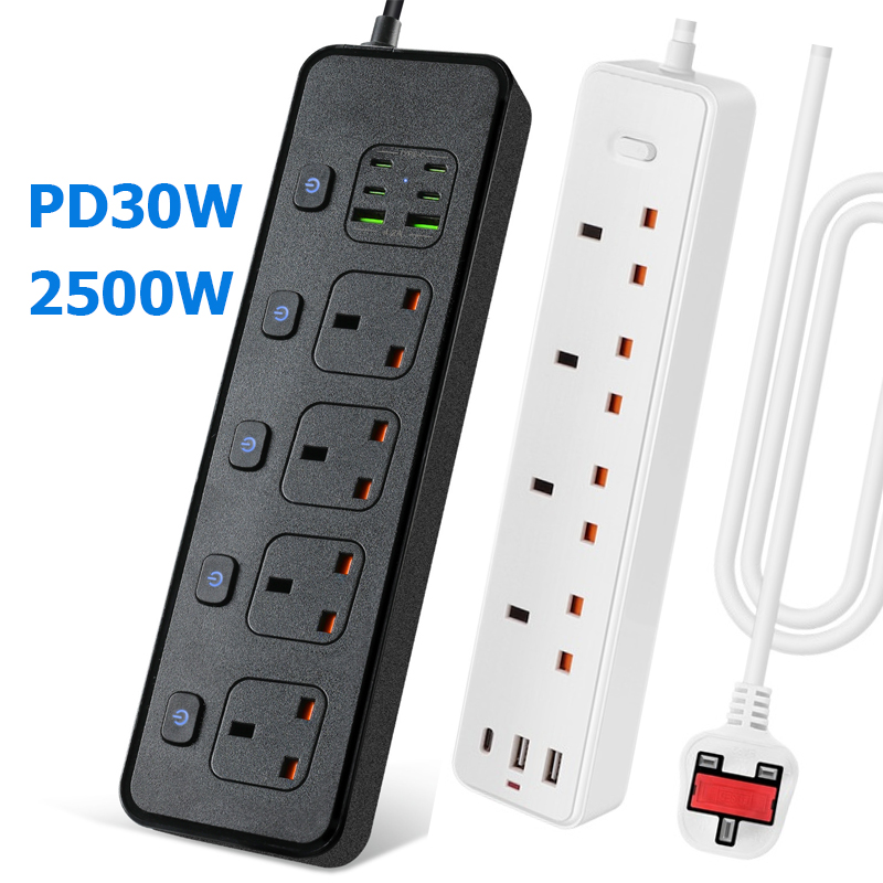 Power Strip Flat - Power Strip ซ็อกเก็ตไฟฟ้า UK ของฉัน SG