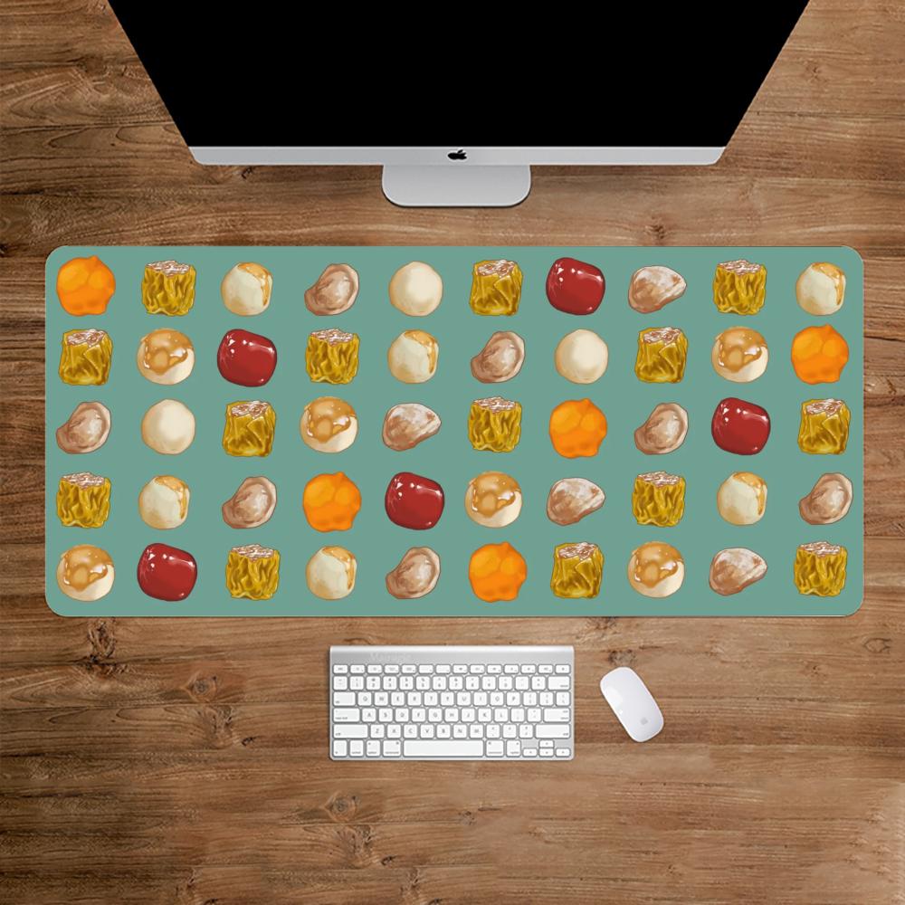 Desk Setup Red - ส่วนผสมอาหารสำหรับทำอินเตอร์เฟซเมาส์แบบเร็ว แผ่นรองเมาส์สำหรับเล่นเกม อุปกรณ์เสริมโต๊ะทำงาน พรมรองเมาส์