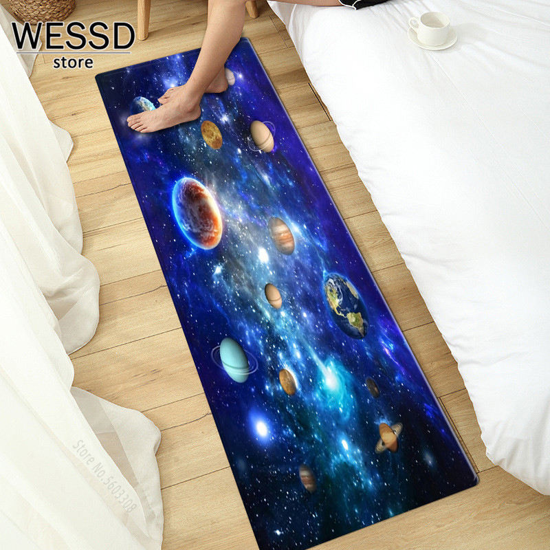 Desk Setup Girly - เด็กพรม 3D Planet เตียงลงพรมห้องนอนพรมสําหรับห้องเด็ก Boy Universe