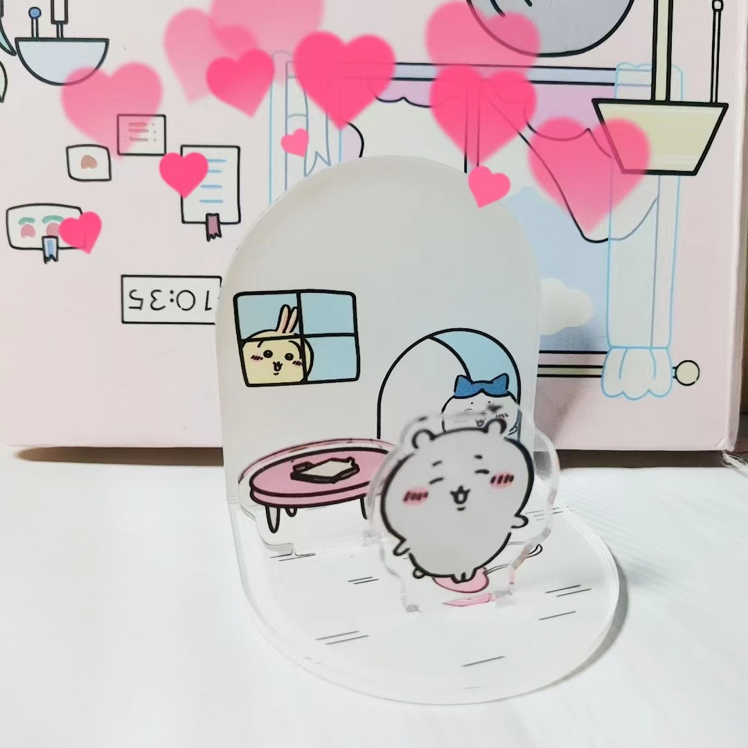Desk Setup Decor - ป้ายอะคริลิกน่ารัก ตกแต่งโต๊ะทำงาน ลายการ์ตูน DIY เรียบง่าย แข็งแรง
