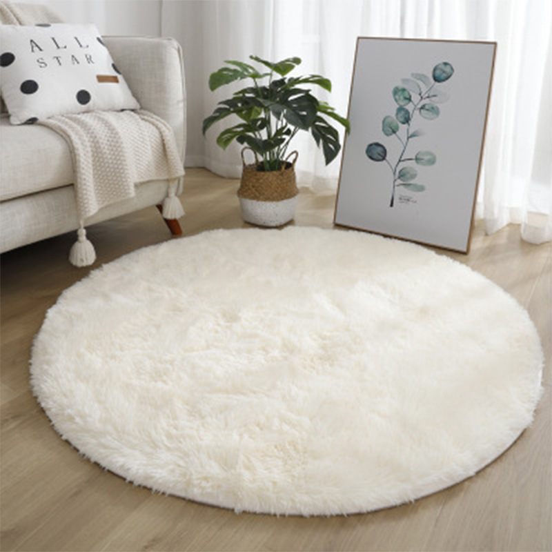 Desk Setup Girly - Super Soft Plush รอบพรมพรมปุยสีขาวพรมสําหรับห้องนั่งเล่นตกแต่งบ้านห้องนอนเด็กตกแต่งห้อง Salon หนาพรมกอง