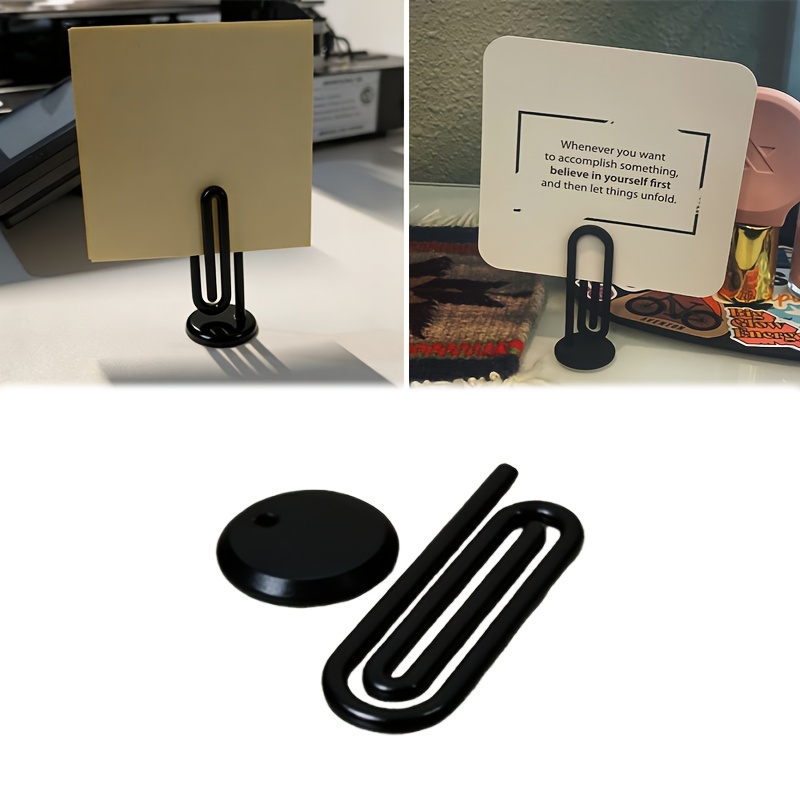 Sticky Memo Holder - ที่หนีบกระดาษ 3D สำหรับตั้งโต๊ะ 1 ชิ้น ใช้สำหรับแสดงโน้ตติดกาว,