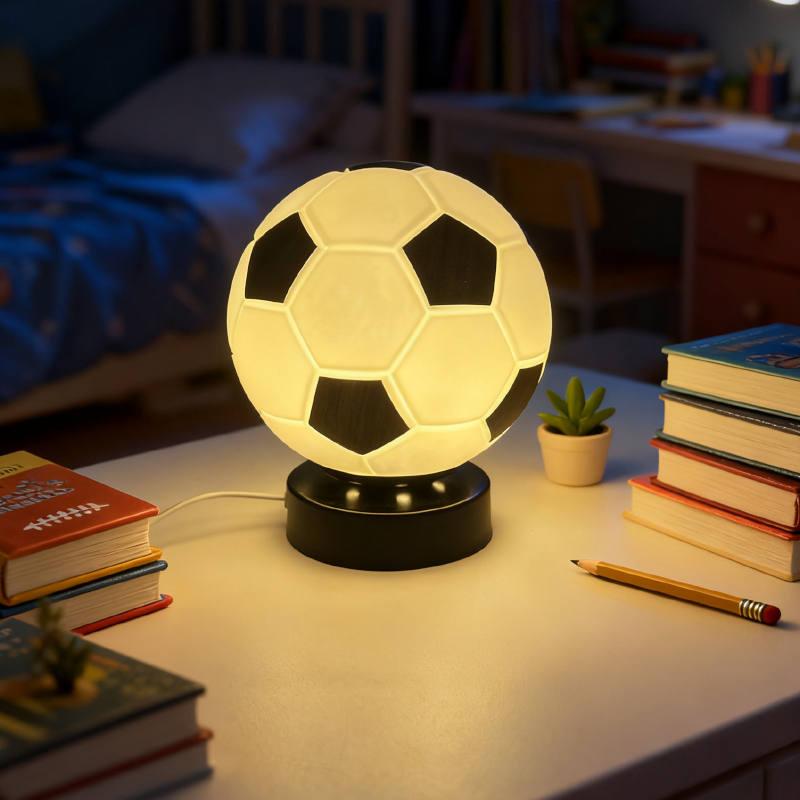 โคมไฟตั้งโต๊ะ LED รูปทรงฟุตบอล - Desk Setup Decor บทวิจารณ์และราคา