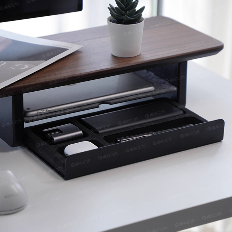 ขาตั้งจอพร้อมลิ้นชักเก็บของ อุ - Desk Setup Riser บทวิจารณ์และราคา