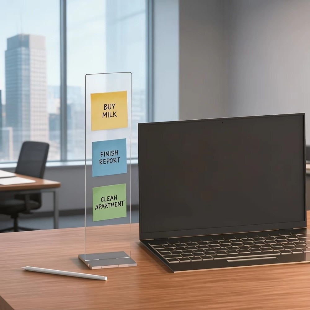 กระดานข้อความอะคริลิกแบบถอดได้ - Sticky Memo Holder บทวิจารณ์และราคา