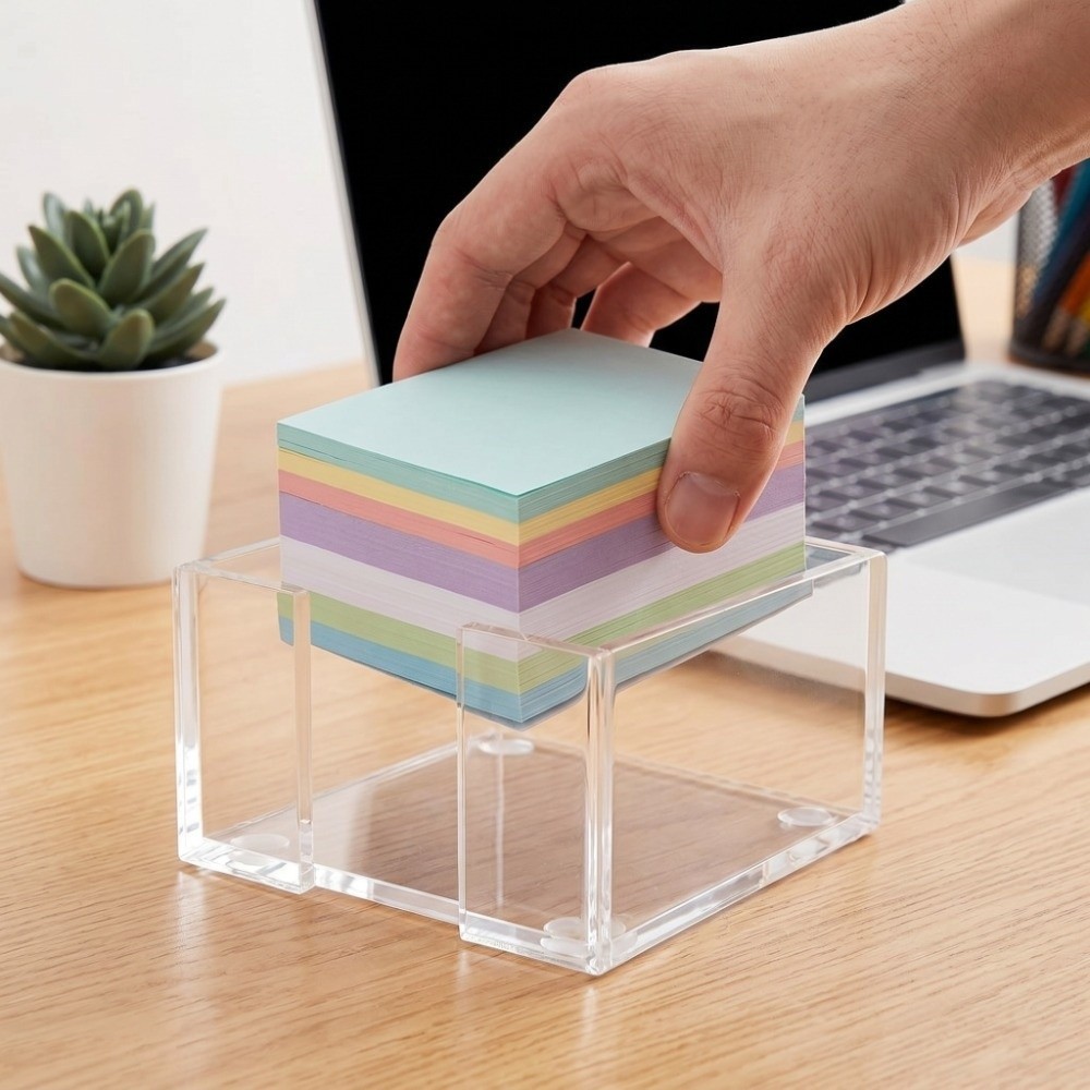 ที่ใส่กระดาษโน้ตแบบใสอเนกประสง - Sticky Memo Holder บทวิจารณ์และราคา