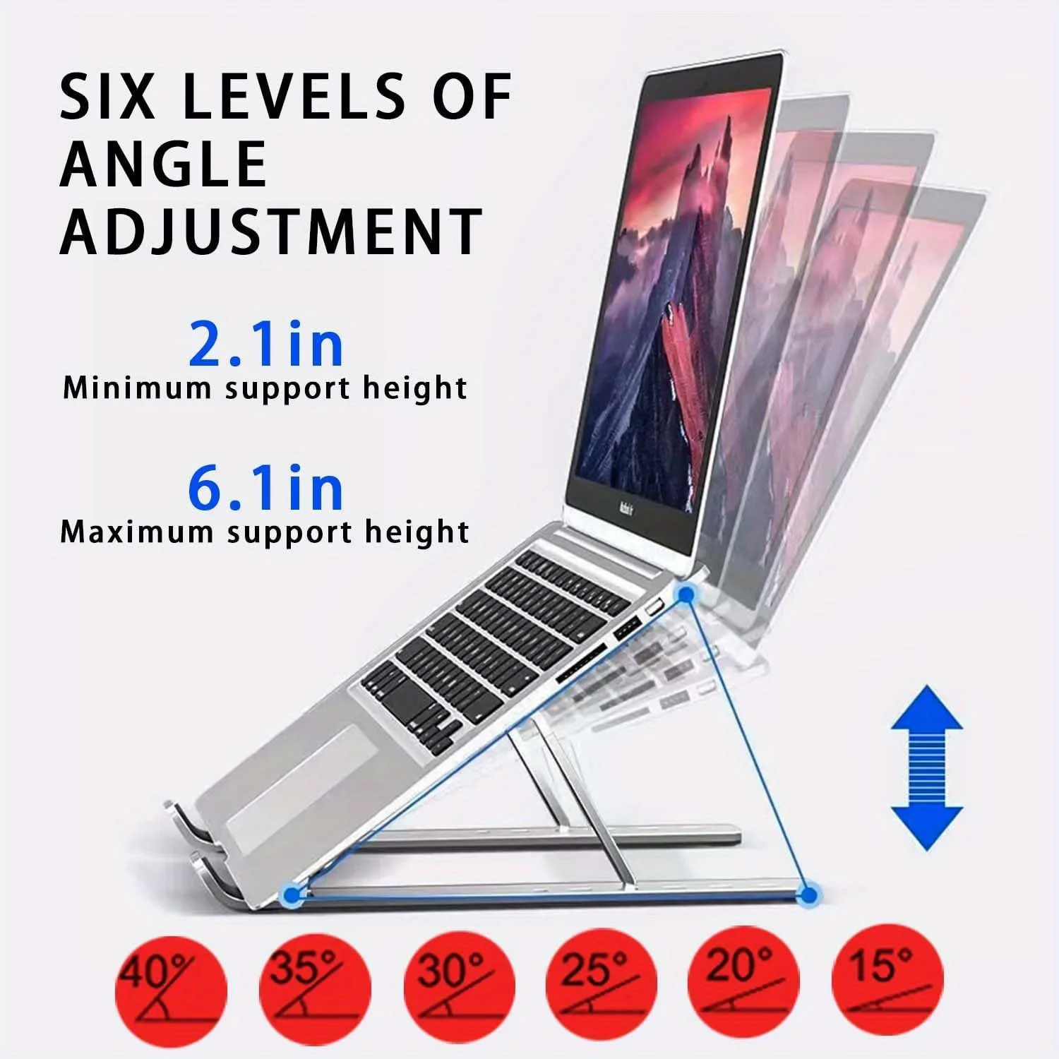 ขาตั้งโน้ตบุ๊กอะลูมิเนียมพับได - Desk Setup Riser บทวิจารณ์และราคา