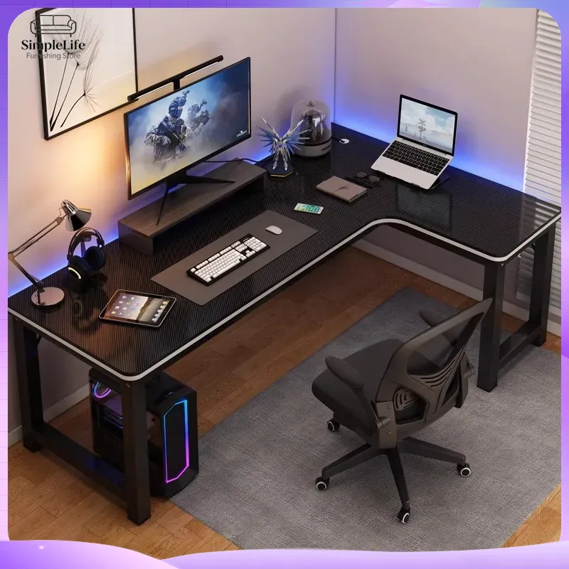 โต๊ะเกมมิ่ง โต๊ะคอมพิวเตอร์สำห - Desk Setup Dual Monitor And Laptop บทวิจารณ์และราคา
