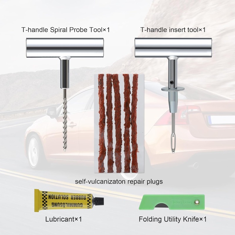 1 ชุดชุดซ่อมยางพร้อมปลั๊ก Heav - Power Strip Flat บทวิจารณ์และราคา