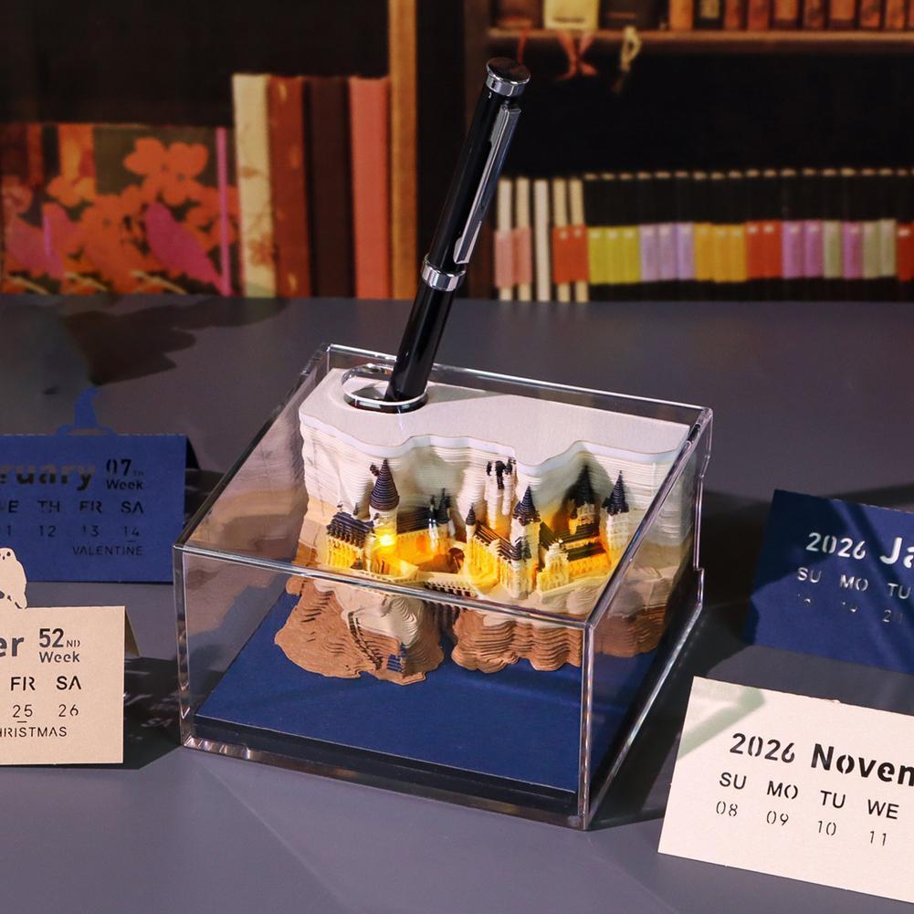 ปฏิทินตั้งโต๊ะ 3 มิติ ลวดลายปร - Sticky Memo Holder บทวิจารณ์และราคา