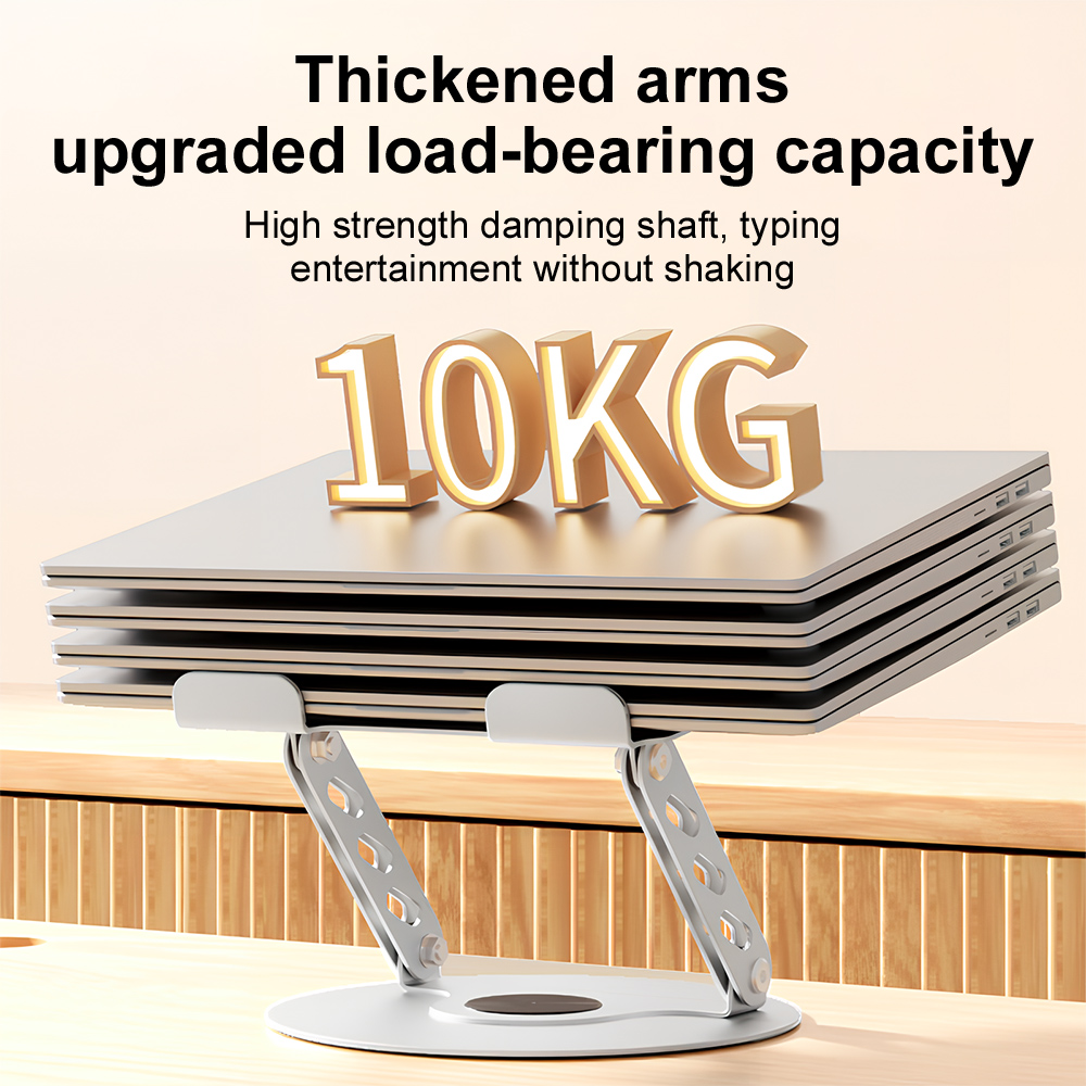 360 °   ขาตั้งแล็ปท็อปแบบหมุนไ - Desk Setup Riser บทวิจารณ์และราคา