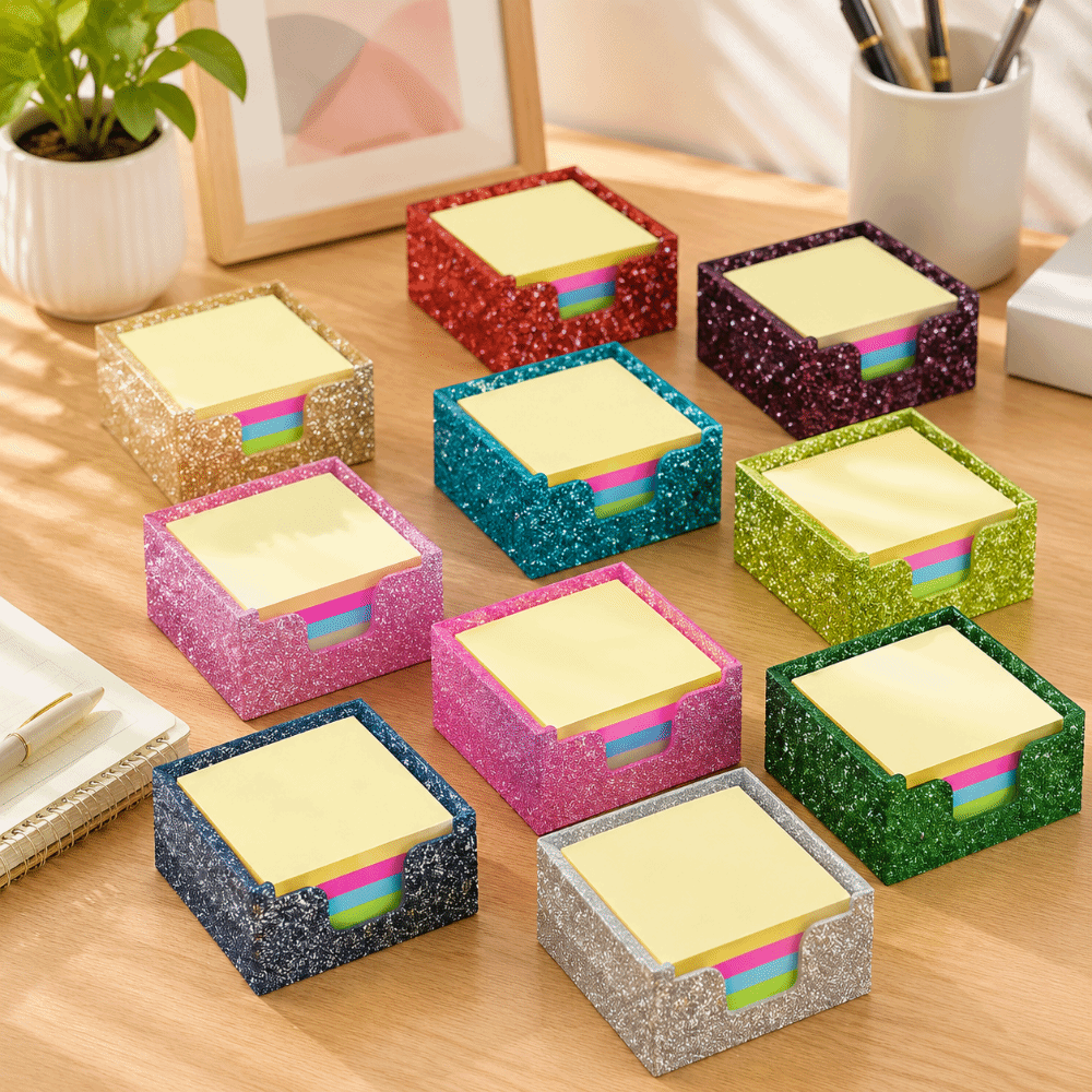 กลิตเตอร์อะคริลิคที่ใส่กระดาษโ - Sticky Memo Holder บทวิจารณ์และราคา
