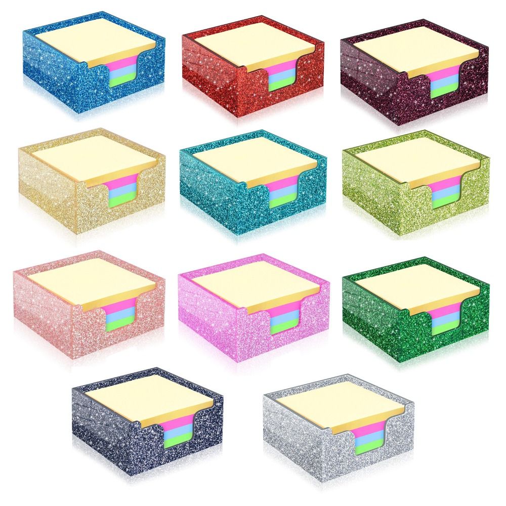 กลิตเตอร์อะคริลิคที่ใส่กระดาษโ - Sticky Memo Holder บทวิจารณ์และราคา