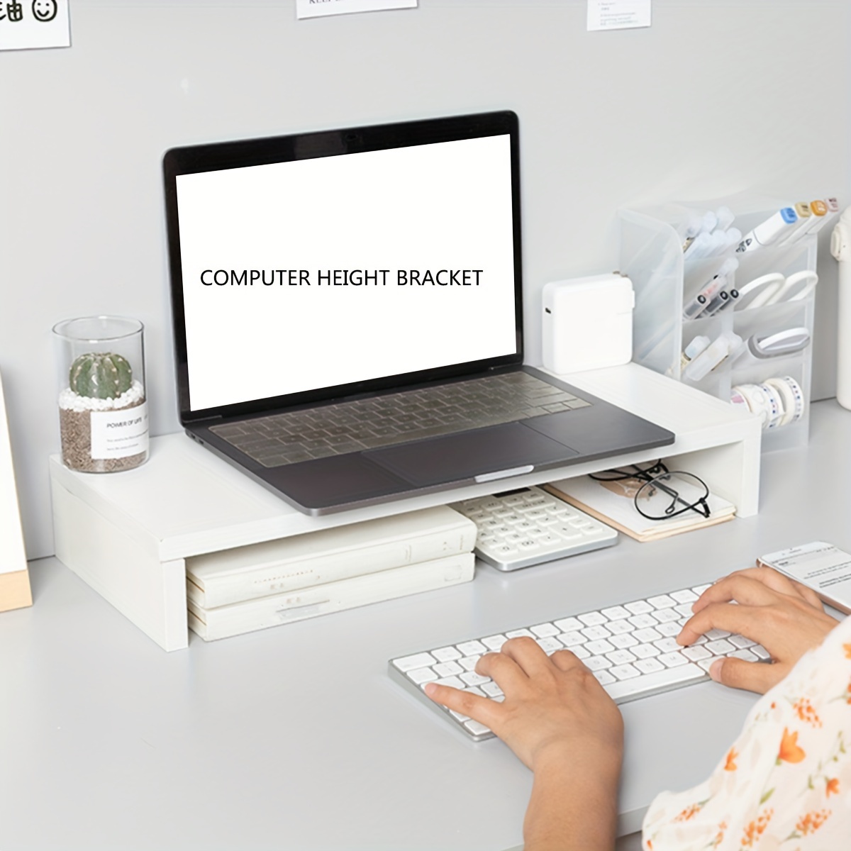 แท่นวางจอคอมพิวเตอร์ MDF สีขาว - Desk Setup Riser บทวิจารณ์และราคา