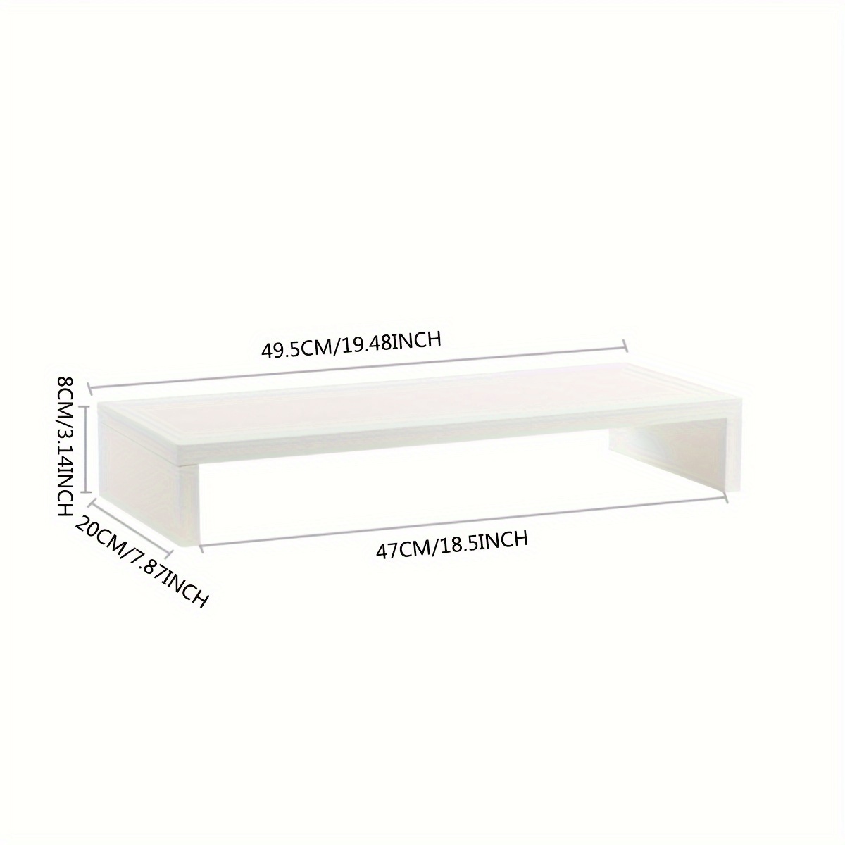 แท่นวางจอคอมพิวเตอร์ MDF สีขาว - Desk Setup Riser บทวิจารณ์และราคา