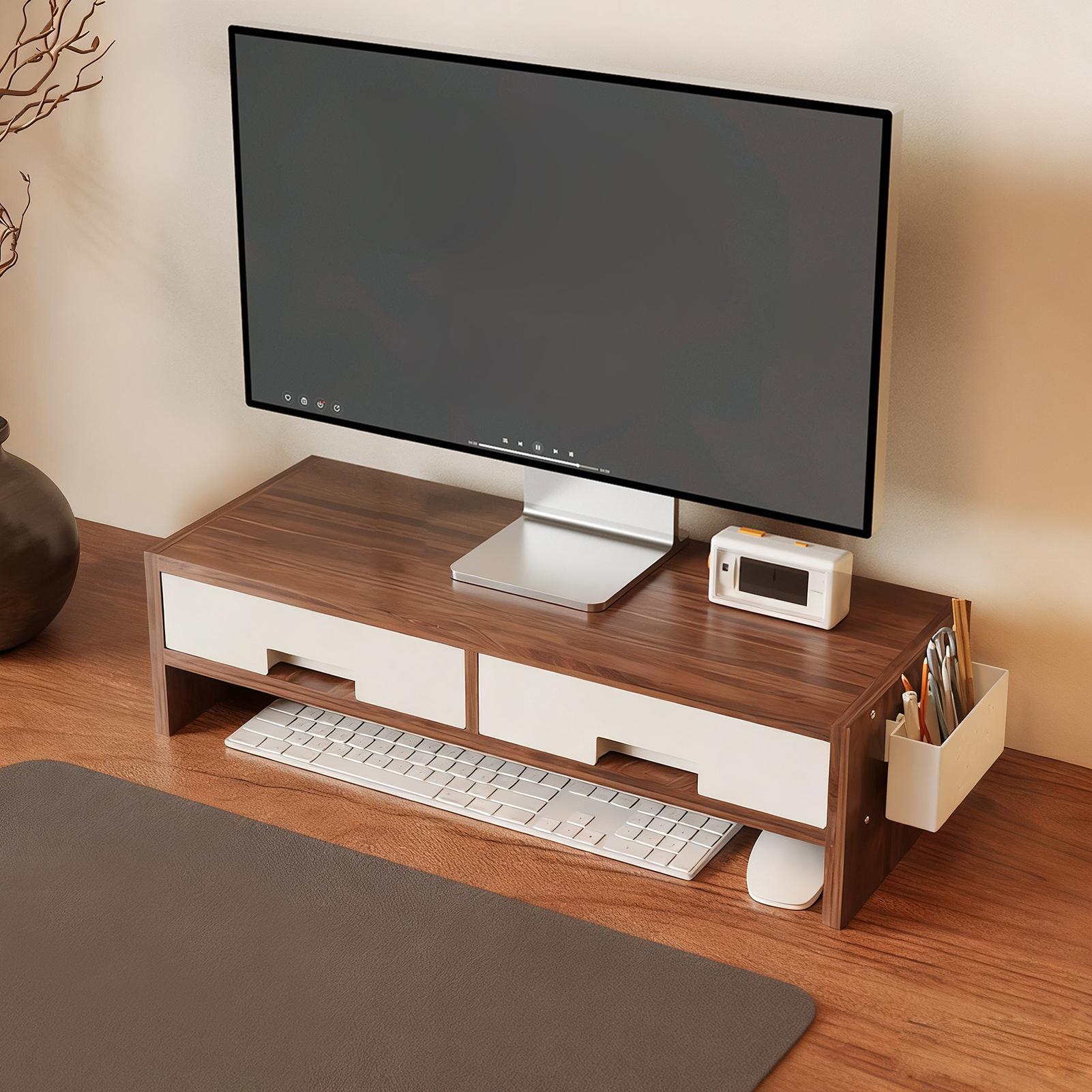 ขาตั้งจอคอมพิวเตอร์แบบมีลิ้นชั - Desk Setup Riser บทวิจารณ์และราคา