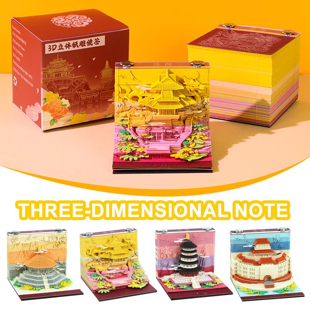 3D เมโมแพดสถาปัตยกรรมโบราณกระด - Sticky Memo Holder บทวิจารณ์และราคา