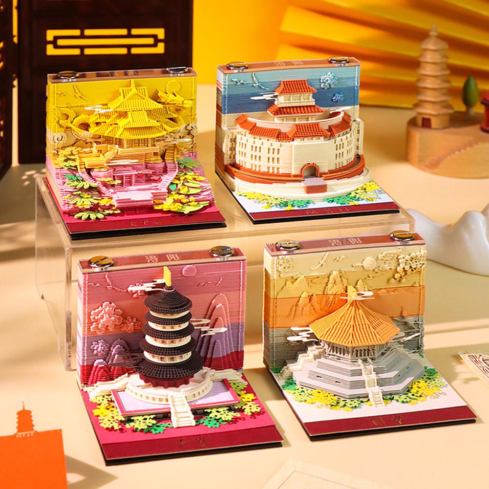 3D เมโมแพดสถาปัตยกรรมโบราณกระด - Sticky Memo Holder บทวิจารณ์และราคา