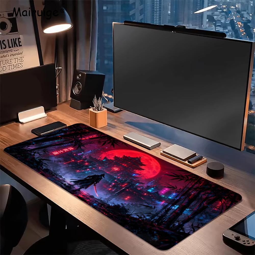 ซามูไร เรดมูนแผ่นรองเมาส์ อุปก - Desk Setup Red บทวิจารณ์และราคา