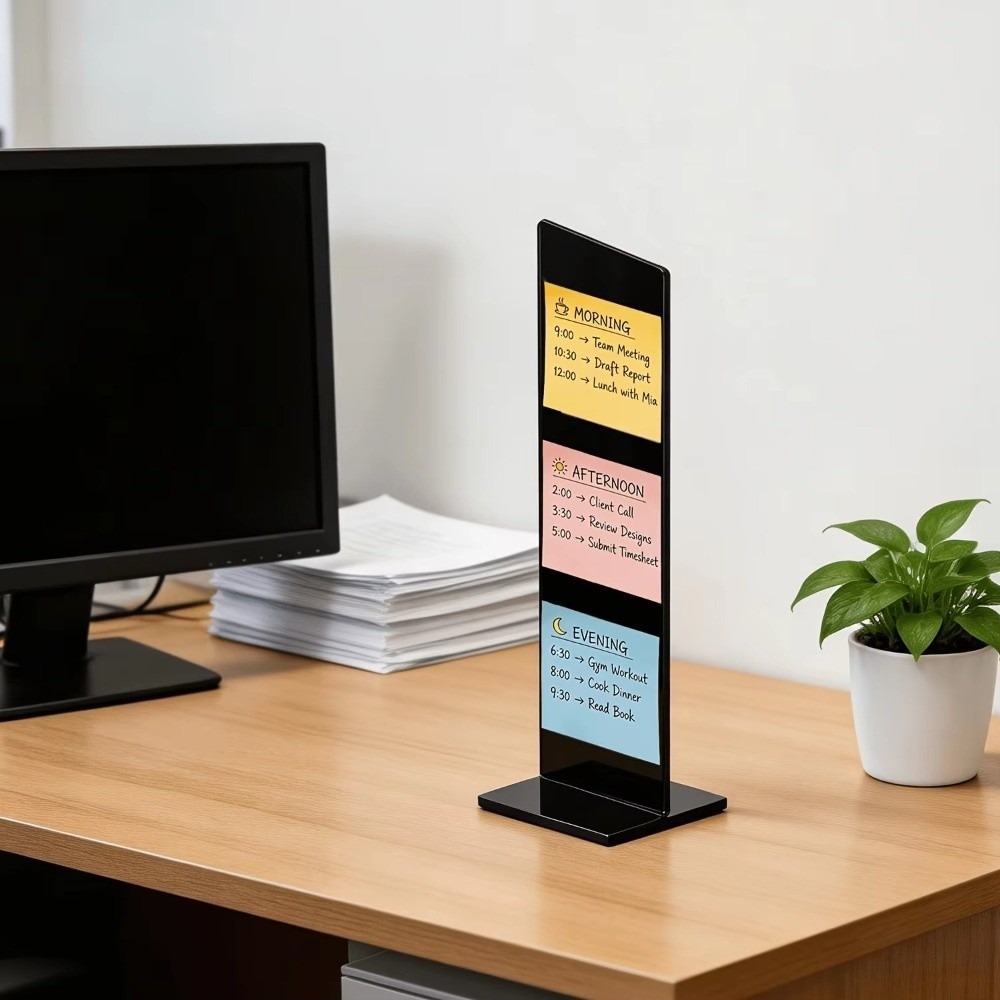 กระดานข้อความอะคริลิคใส ที่วาง - Sticky Memo Holder บทวิจารณ์และราคา
