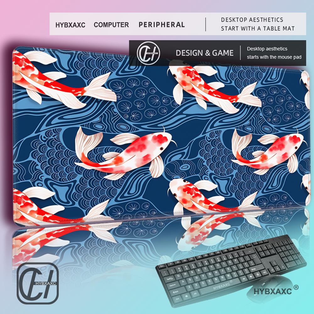 HYBXAXC แผ่นรองเมาส์ลายปลาคาร์ - Desk Setup Red บทวิจารณ์และราคา