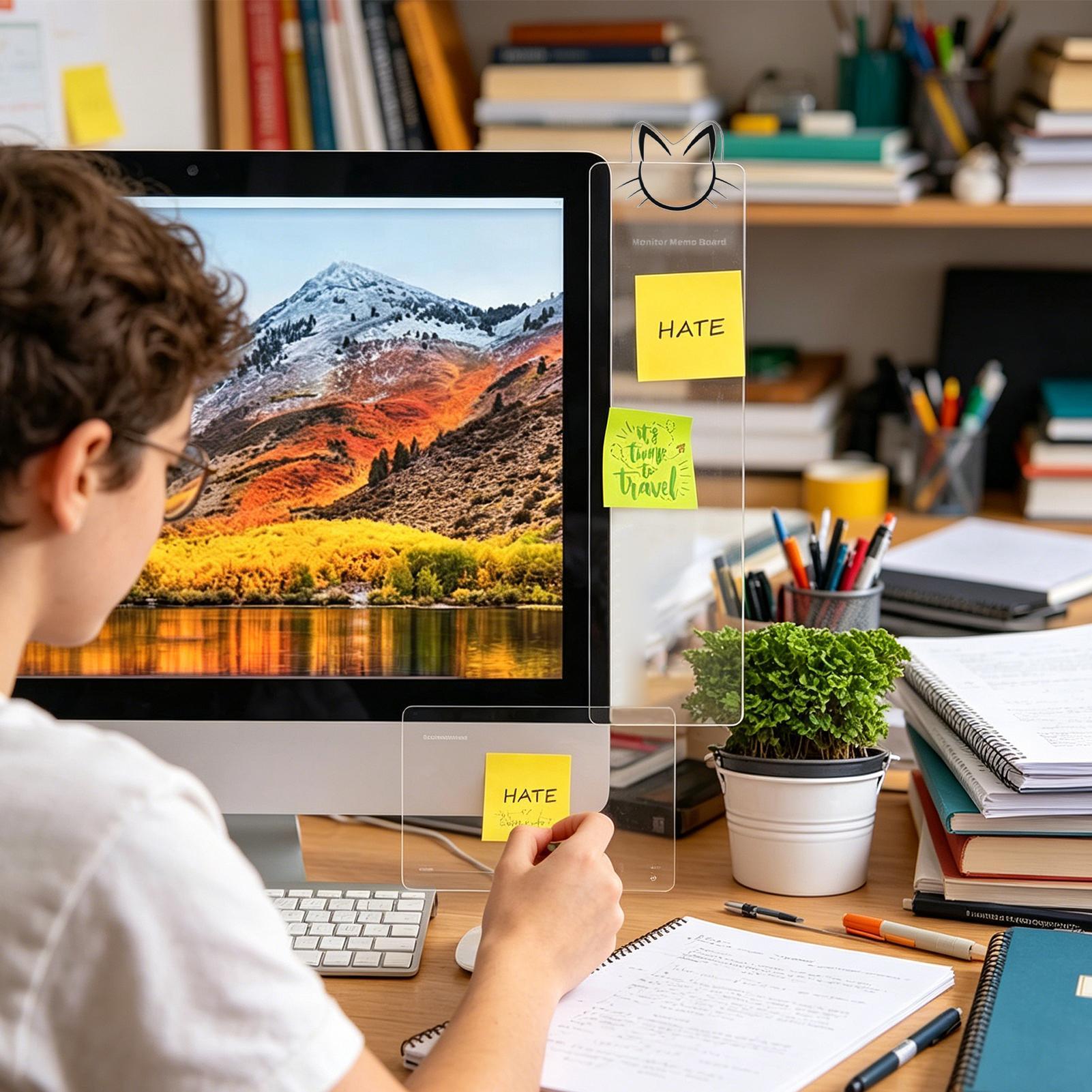 กระดานบันทึกข้างจอคอมพิวเตอร์  - Sticky Memo Holder บทวิจารณ์และราคา