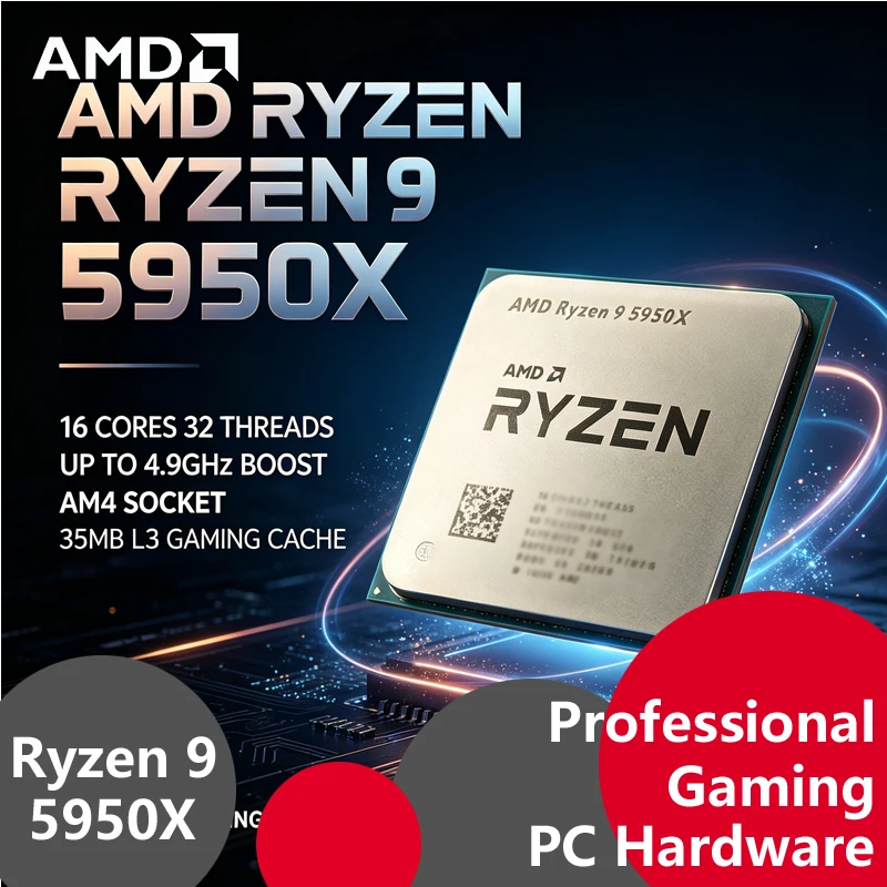 AMD Ryzen 9 5950X Zen3 AM4 Tra - Amd Cpu Ryzen 9 บทวิจารณ์และราคา