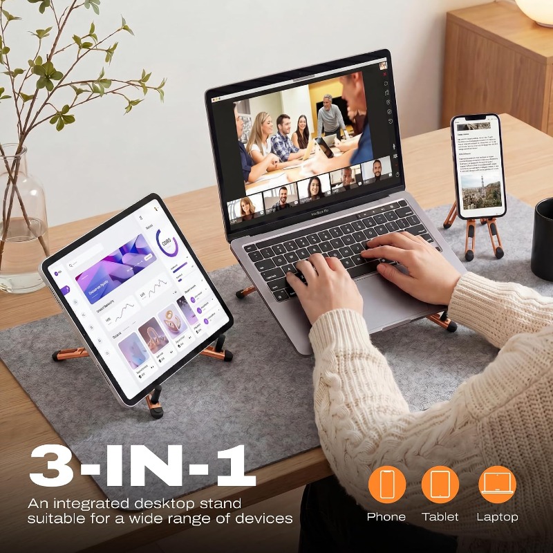 ขาตั้งแม่เหล็กพับได้ 3-in-1 สำ - Desk Setup Riser บทวิจารณ์และราคา