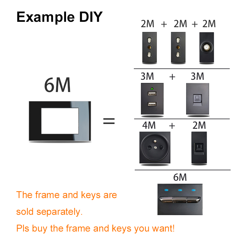 US อิตาลีประเภท DIY แผงกระจกสี - Power Strip Flat บทวิจารณ์และราคา