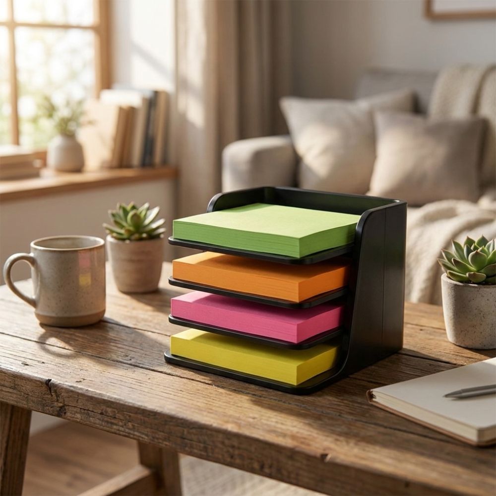 ที่วางโน้ตแบบซ้อนกันได้ ฐานพลา - Sticky Memo Holder บทวิจารณ์และราคา
