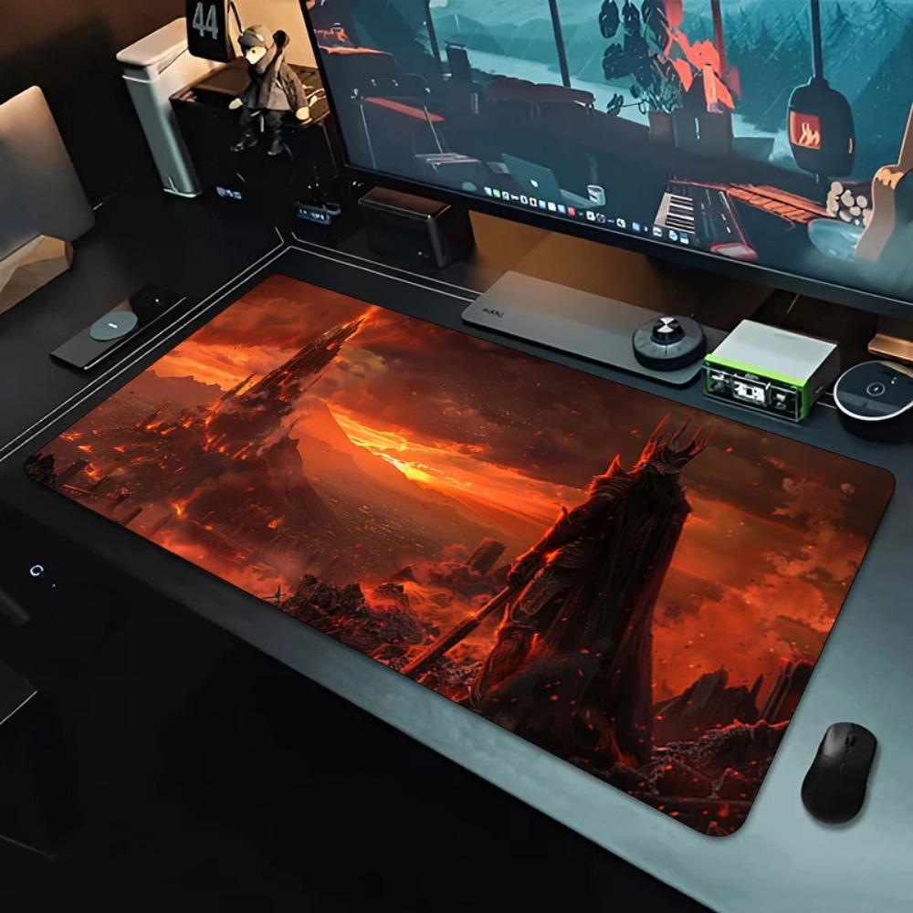 แผ่นรองเมาส์เกมมิ่งขนาดใหญ่ลาย - Desk Setup Red บทวิจารณ์และราคา