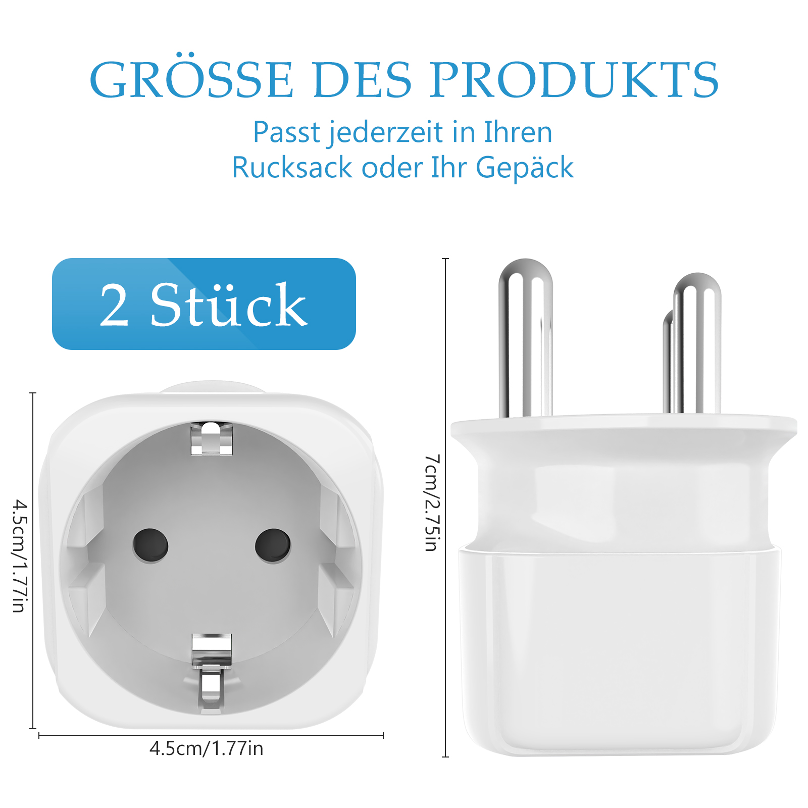 2 ชิ้นแอฟริกาใต้ Travel Adapte - Power Strip Flat บทวิจารณ์และราคา