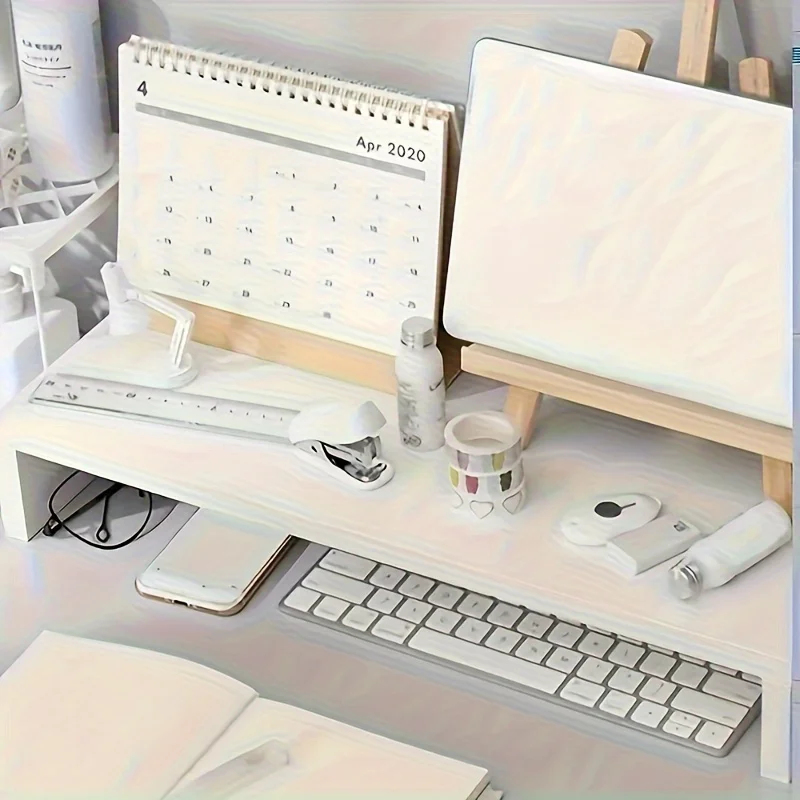 ฐานไม้ที่มั่นคง ขาตั้งคอมพิวเต - Desk Setup Riser บทวิจารณ์และราคา